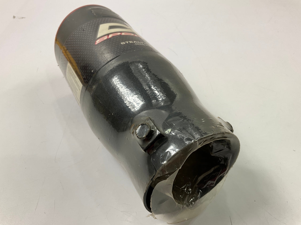 Dc Sport EX1010BR Black W/ Red Slant Cut Exhaust Tip For 1.75'' To 2.5'' Pipe