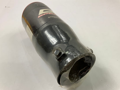 Dc Sport EX1010BR Black W/ Red Slant Cut Exhaust Tip For 1.75'' To 2.5'' Pipe