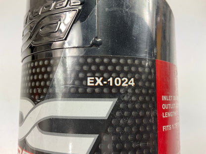 DC Sport EX1024 Performance Bolt-On Resonated Muffler Slant Tip, For 1.75''-2.5''