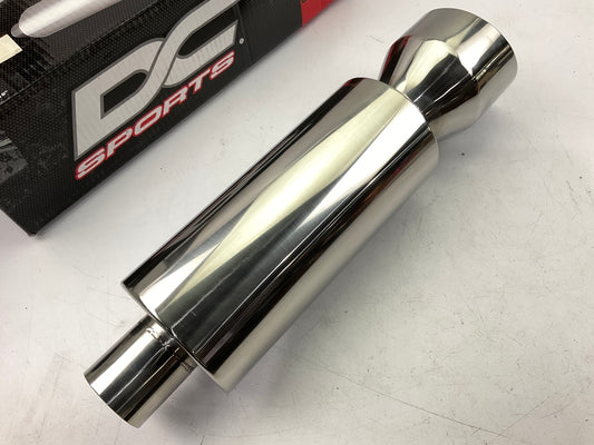Dc Sport EX-5018 Bully Exhaust Muffler, 2'' Inlet, 4-1/4'' Outlet, 19'' Long