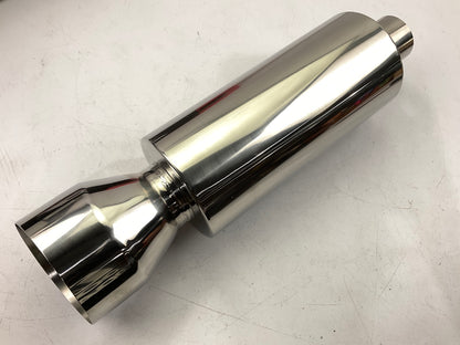 Dc Sport EX-5018 Bully Exhaust Muffler, 2'' Inlet, 4-1/4'' Outlet, 19'' Long