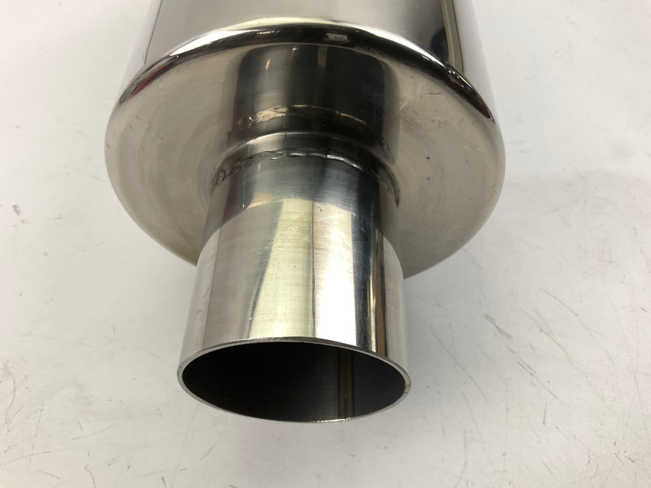 Dc Sport EX-5018 Bully Exhaust Muffler, 2'' Inlet, 4-1/4'' Outlet, 19'' Long
