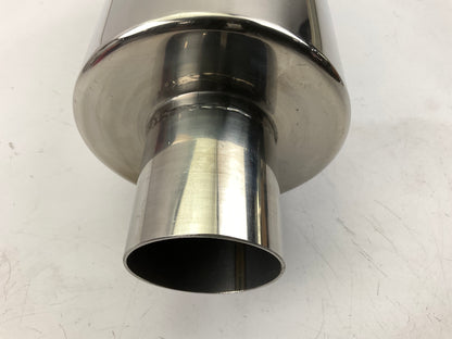 Dc Sport EX-5018 Bully Exhaust Muffler, 2'' Inlet, 4-1/4'' Outlet, 19'' Long