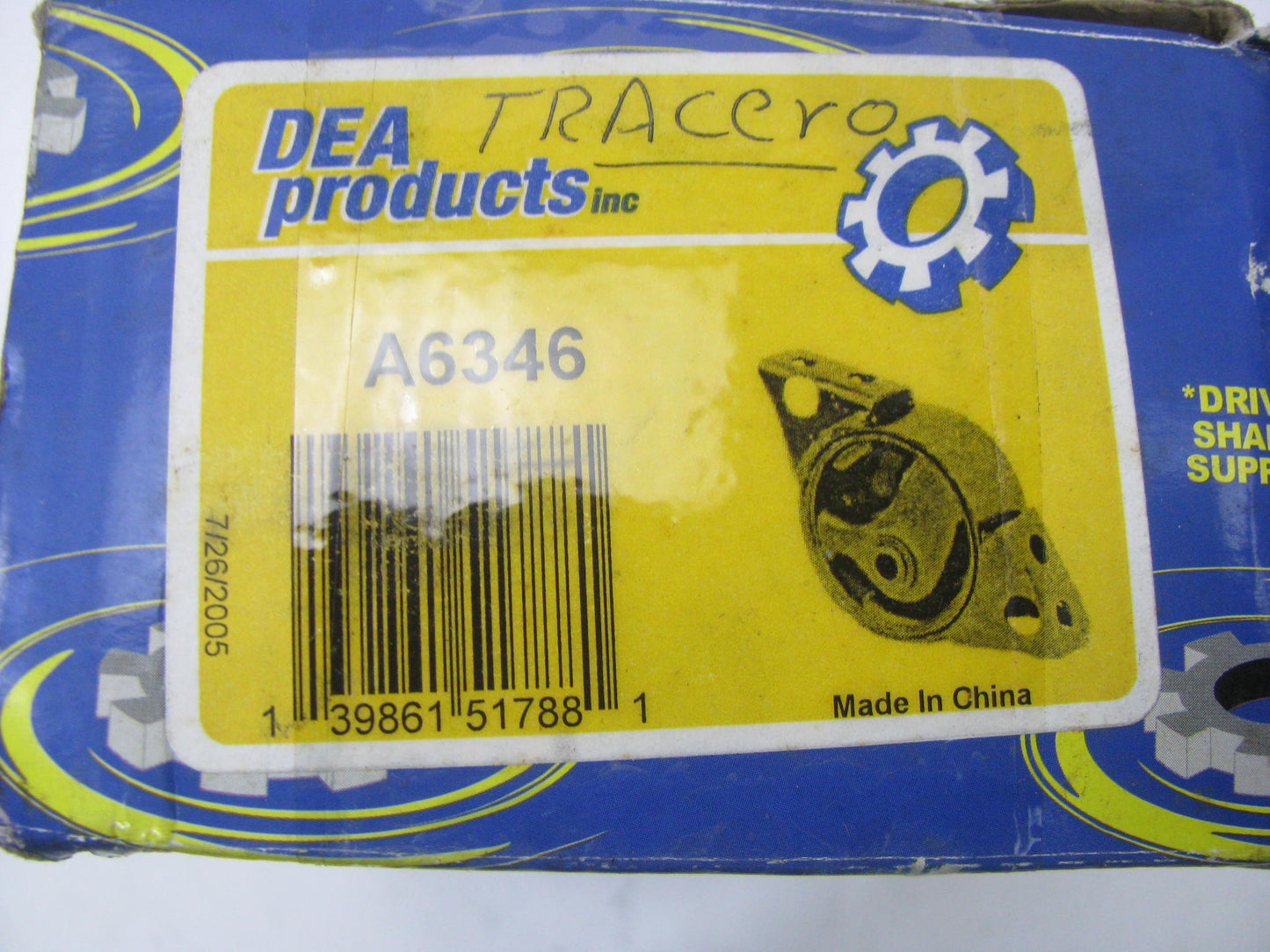 DEA A6346 Engine Motor Mount - REAR