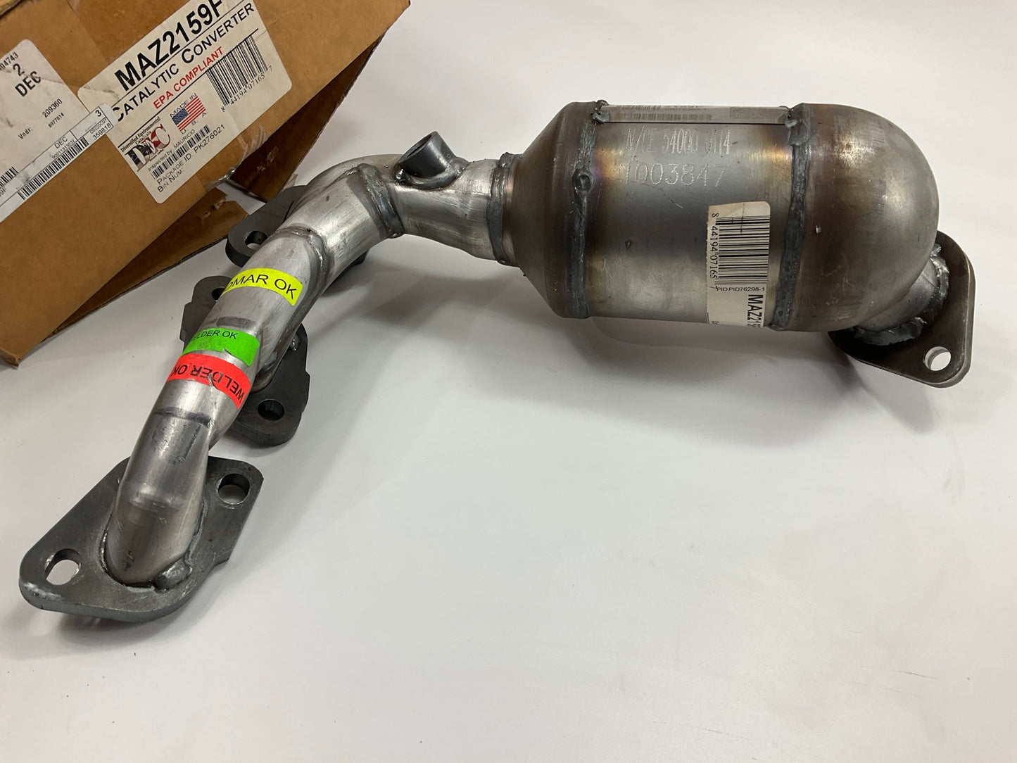 DEC MAZ2159F Left Exhaust Manfold Catalytic Converter - 2006-2008 Mazda 6 3.0L