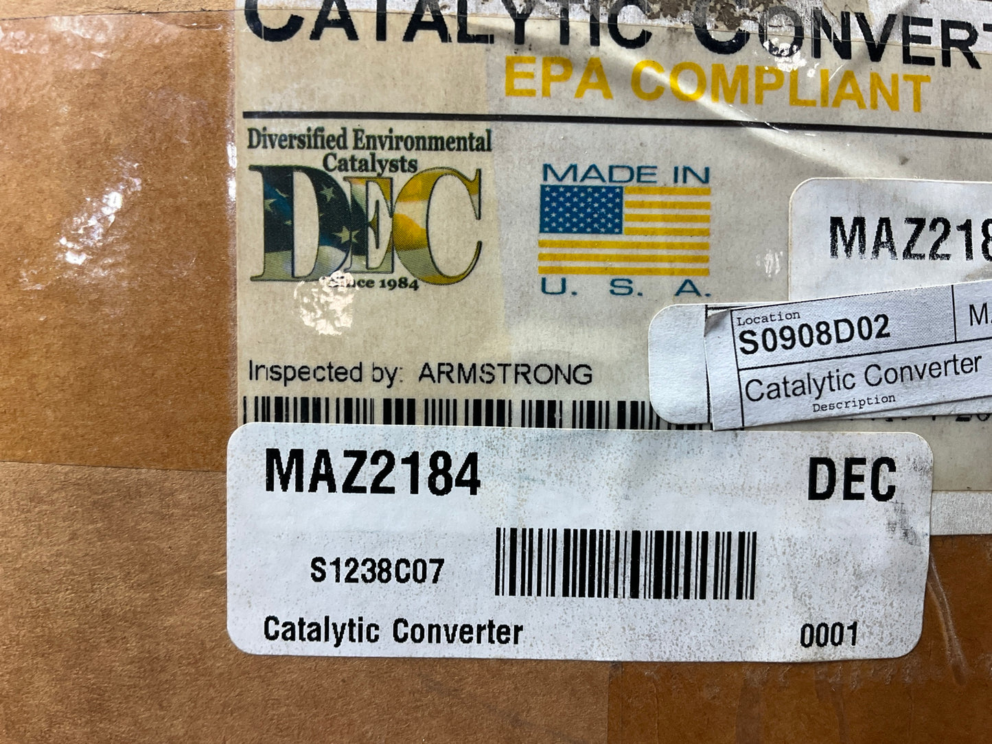 DEC MAZ2184 Rear Direct-Fit Catalytic Converter For 2006-2008 Mazda 6