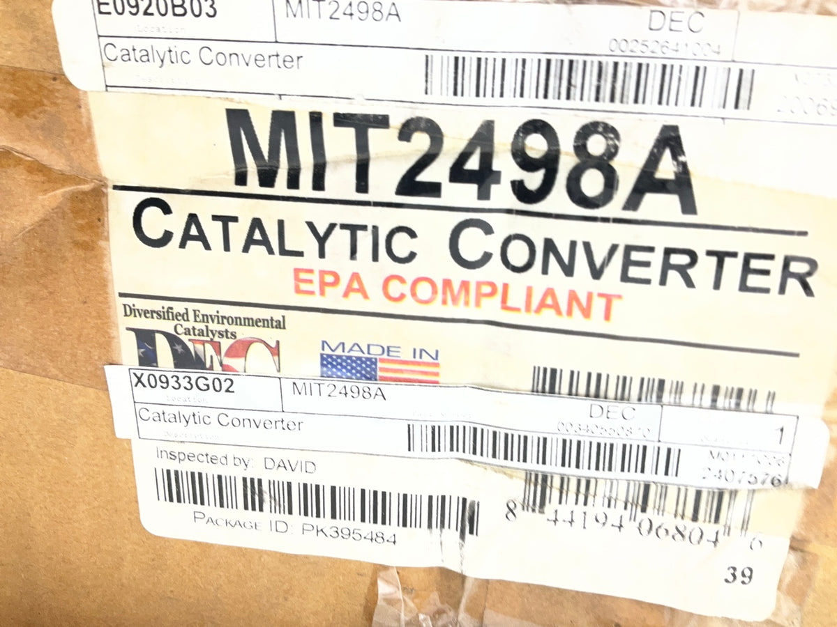 DEC MIT2498A Left Catalytic Converter With Integrated Exhaust Manifold