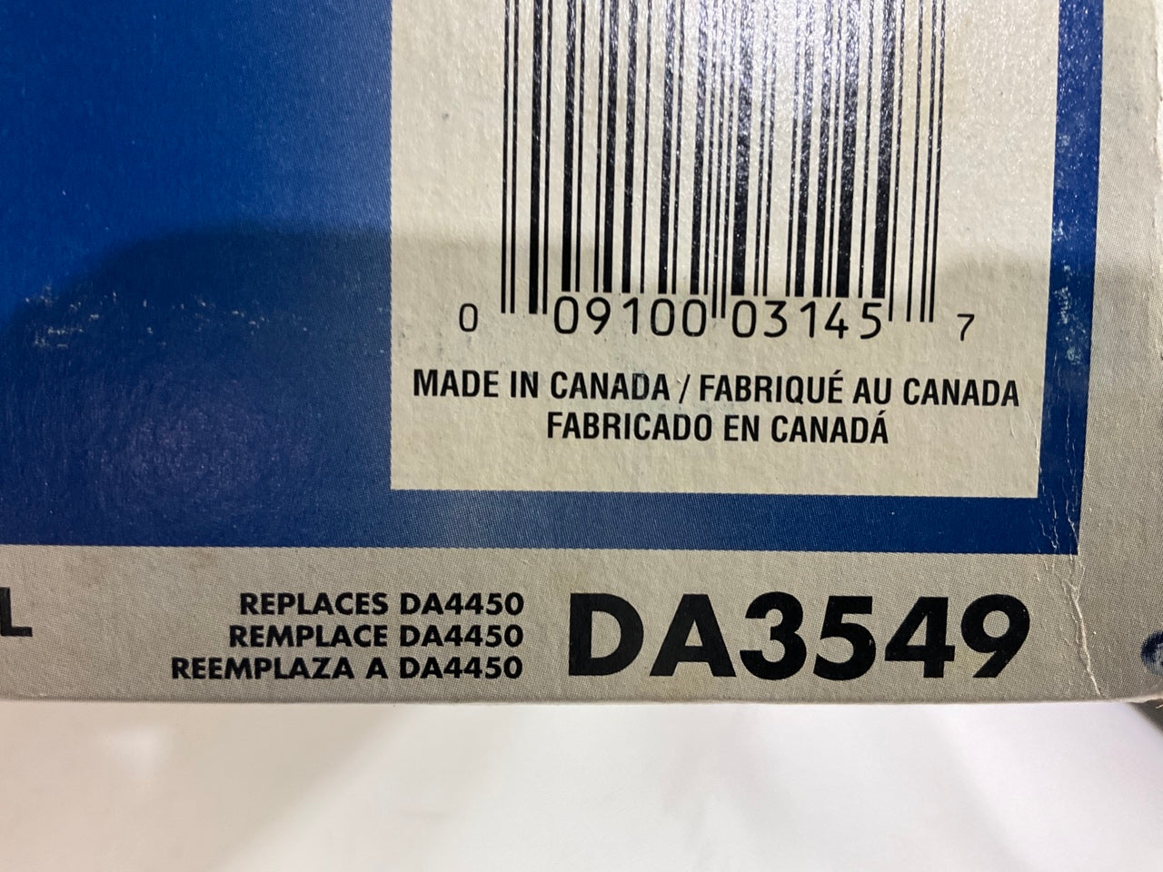 Defense DA3549 Engine Air Filter