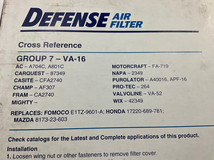 Defense DA4220 Engine Air Filter