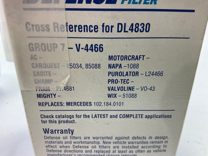 Defense DL4830 Engine Oil Filter
