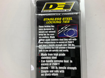 DEI 010202 Stainless-Steel Locking Ties - 14'' 4-Pack