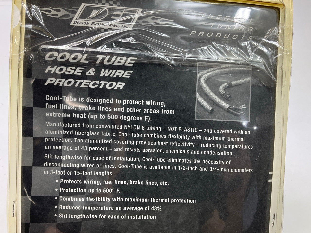 DEI 010406 3/4'' ID X 36'' Cool Tube Protective Sleeve Heat Shield Tube