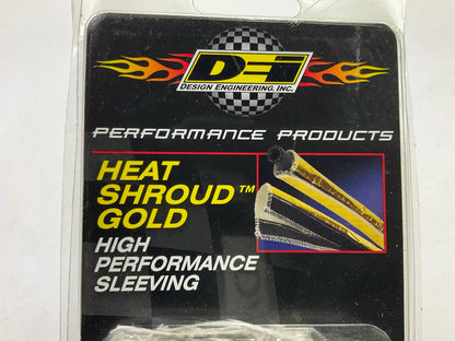 DEI Heat Shroud Gold 0.5''-1.25'' (1/2'' To 1-1/4'') ID X 3 Feet Hight Temp Sleeving