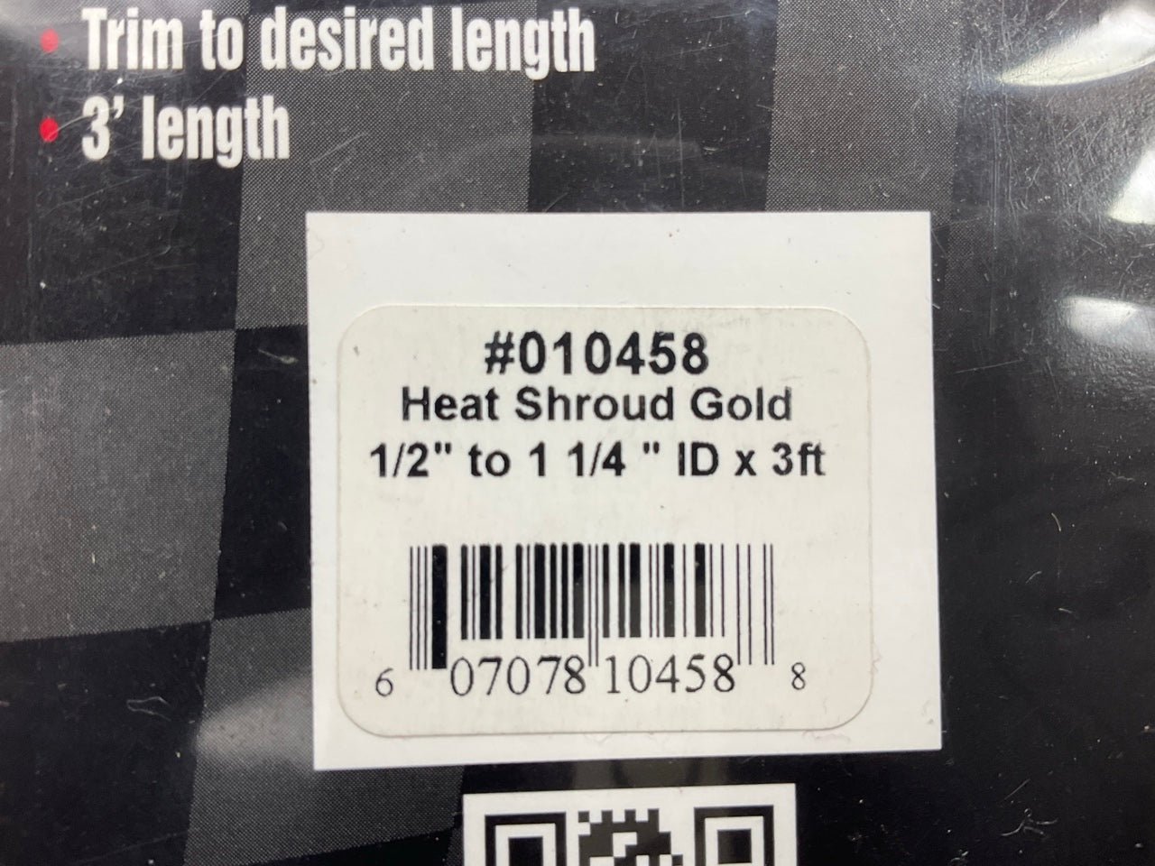 DEI Heat Shroud Gold 0.5''-1.25'' (1/2'' To 1-1/4'') ID X 3 Feet Hight Temp Sleeving