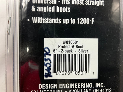 DEI 010501 Spark Plug Boot Heat Sleeve Protect-A-Boot 6'' X 3/4'' W/rings - 2 PACK
