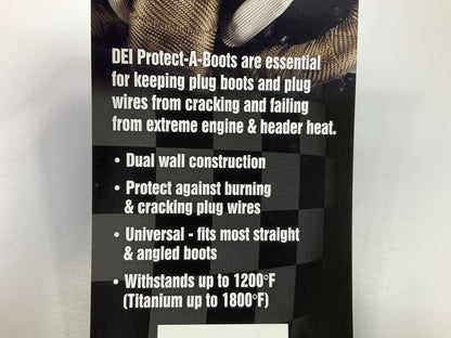 (8) DEI 010511 Protect-A-Boot Spark Plug Boot Heat Protection Black Protectors