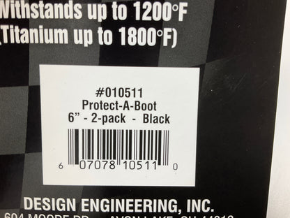 (8) DEI 010511 Protect-A-Boot Spark Plug Boot Heat Protection Black Protectors