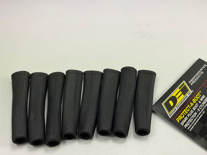 DEI 010512 Black 6'' Spark Plug Ignition Boot Heat Protector Sleeves (Pack Of 8)