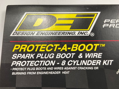 DEI 010512 Black 6'' Spark Plug Ignition Boot Heat Protector Sleeves (Pack Of 8)