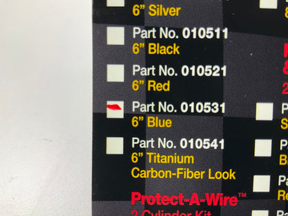 DEI 010531 6'' Blue 2-Pack Protect-A-Boots Spark Plug Boot Heat Shield Protectors