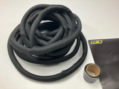 DEI 010652 Easy Loom Split Wire Sleeving 3/8'' (10mm) X 20' W/ 2' Silicone Tape