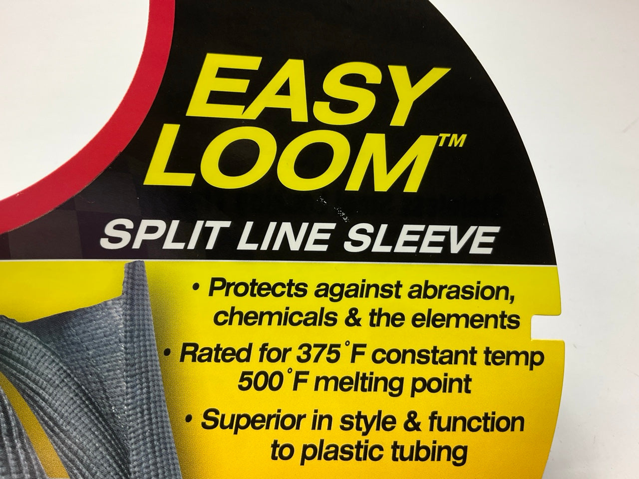 DEI 010652 Easy Loom Split Wire Sleeving 3/8'' (10mm) X 20' W/ 2' Silicone Tape