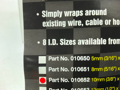 DEI 010652 Easy Loom Split Wire Sleeving 3/8'' (10mm) X 20' W/ 2' Silicone Tape