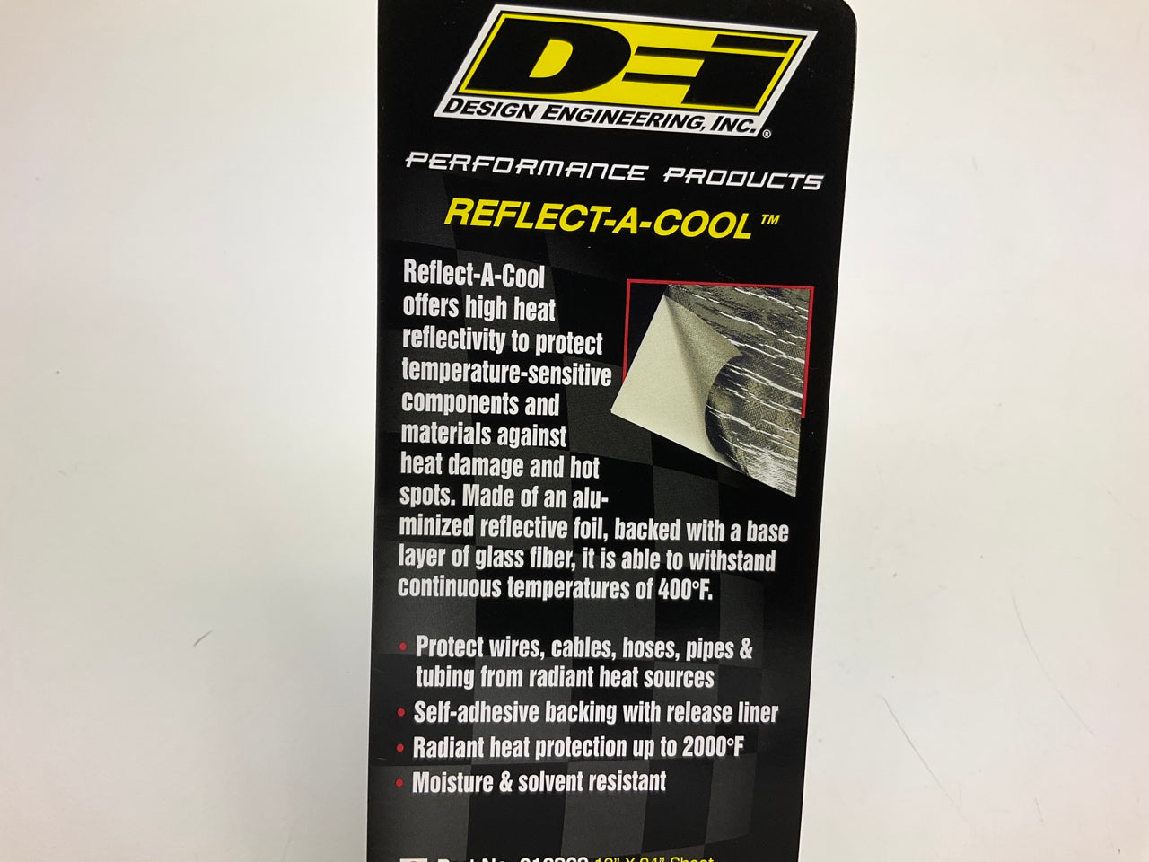 DEI 010909 Reflect-A-Cool Radiant Self-Adhesive Heat Barrier Shield - 12'' X 24''