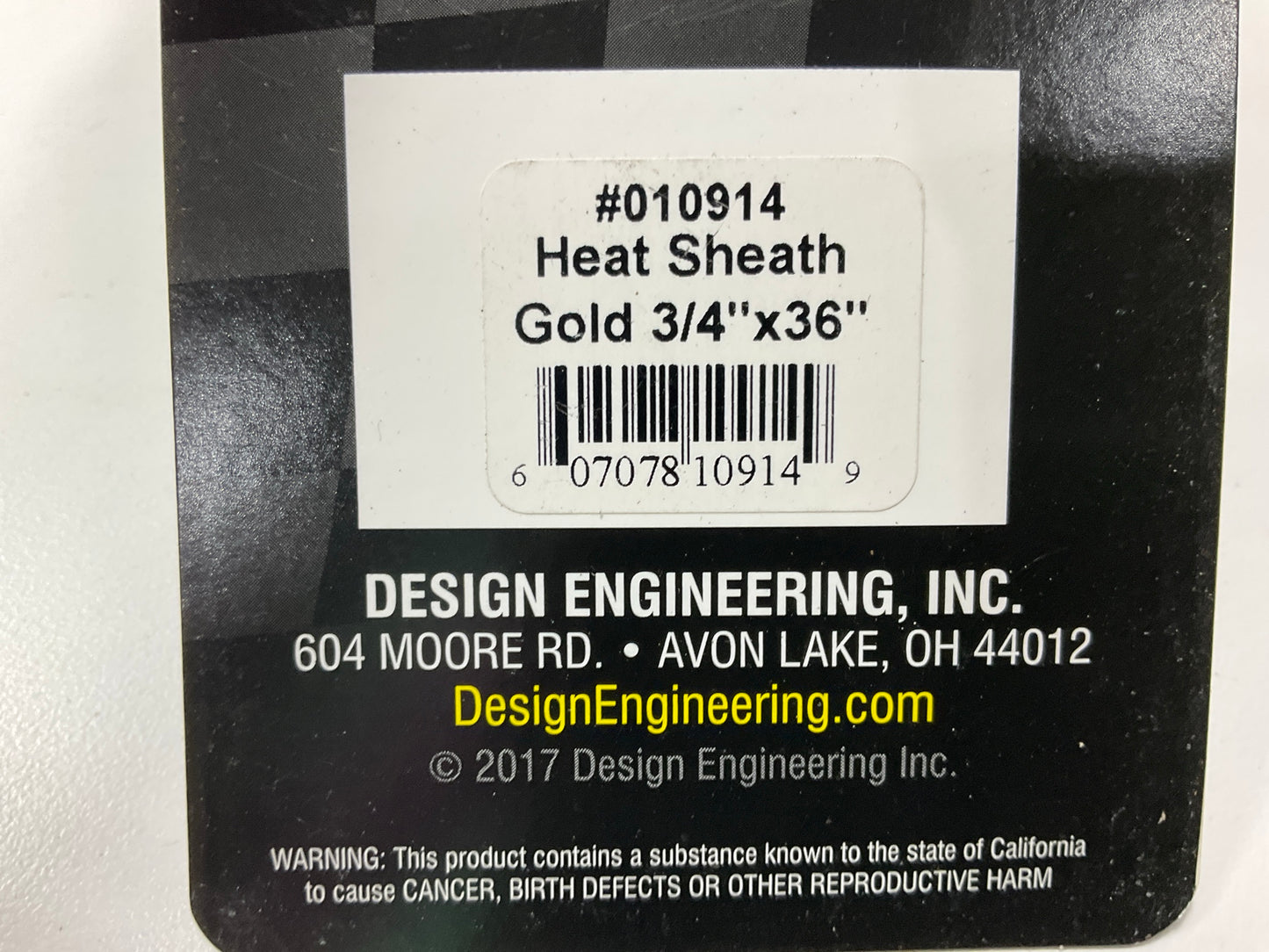 DEI 010914 Heat Sheath GOLD 3/4'' I.D. X 36'' Line Sleeving Heat Protection Shield