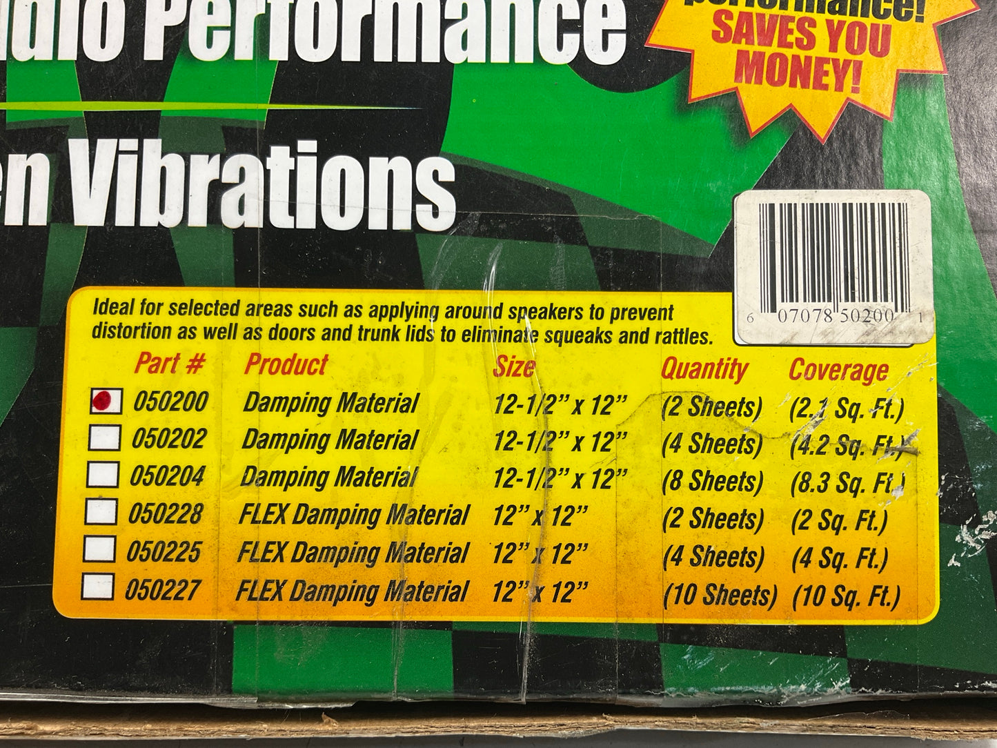 (x2) DEI 050200 Vibration Sound Dampening Material Boom Mat 12''x12.5''