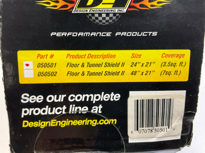DEI 050501 Floor & Tunnel Shield II 24'' X 21'' (3.5 Sq. Ft) Adhesive Heat Barrier