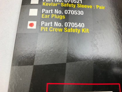 DEI 070540 Pit Crew Safety Kit: Safety Glasses, Heat Safety Sleeve, Ear Plugs