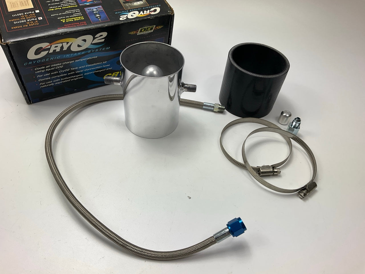 DEi Cry02 Cryogenic Air Intake Intercooler Pipe Cooler Kit 3'' Up To 10°C Cooler
