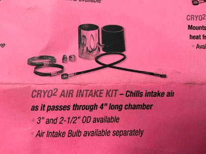 DEi Cry02 Cryogenic Air Intake Intercooler Pipe Cooler Kit 3'' Up To 10°C Cooler