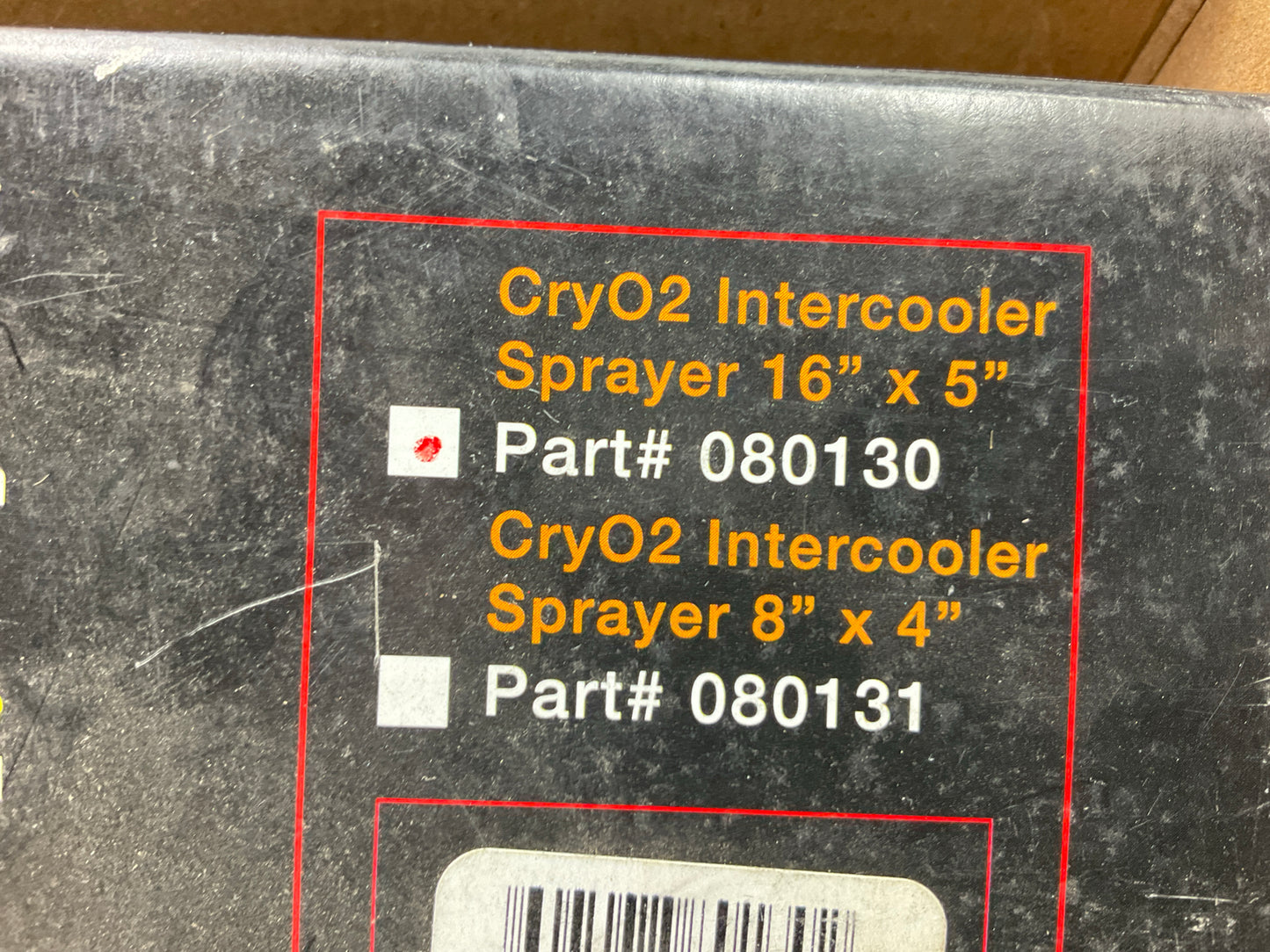 DEI 080130 CryO2 Intercooler Sprayer Bar, Front Mount - 16'' X 5''
