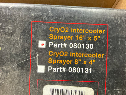 DEI 080130 CryO2 Intercooler Sprayer Bar, Front Mount - 16'' X 5''