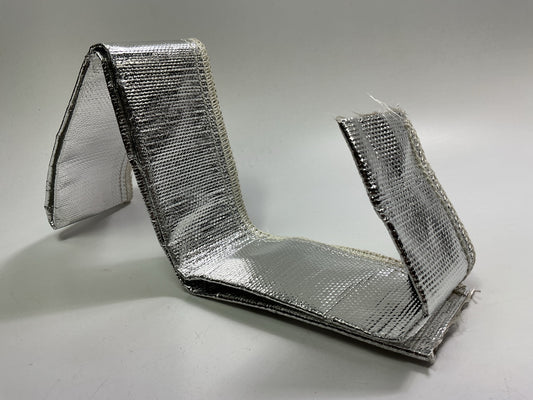 DEI 010404 Heat Sheath 1-1/4'' ID X 3 Feet Aluminized Heat Protector Sleeve