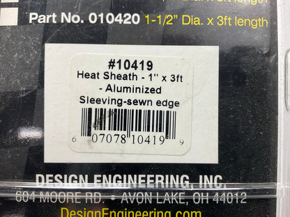 DEI 10419 Heat Sheath Aluminized Fuel Line Heat Shield Sleeve Sleeving - 1''x36''