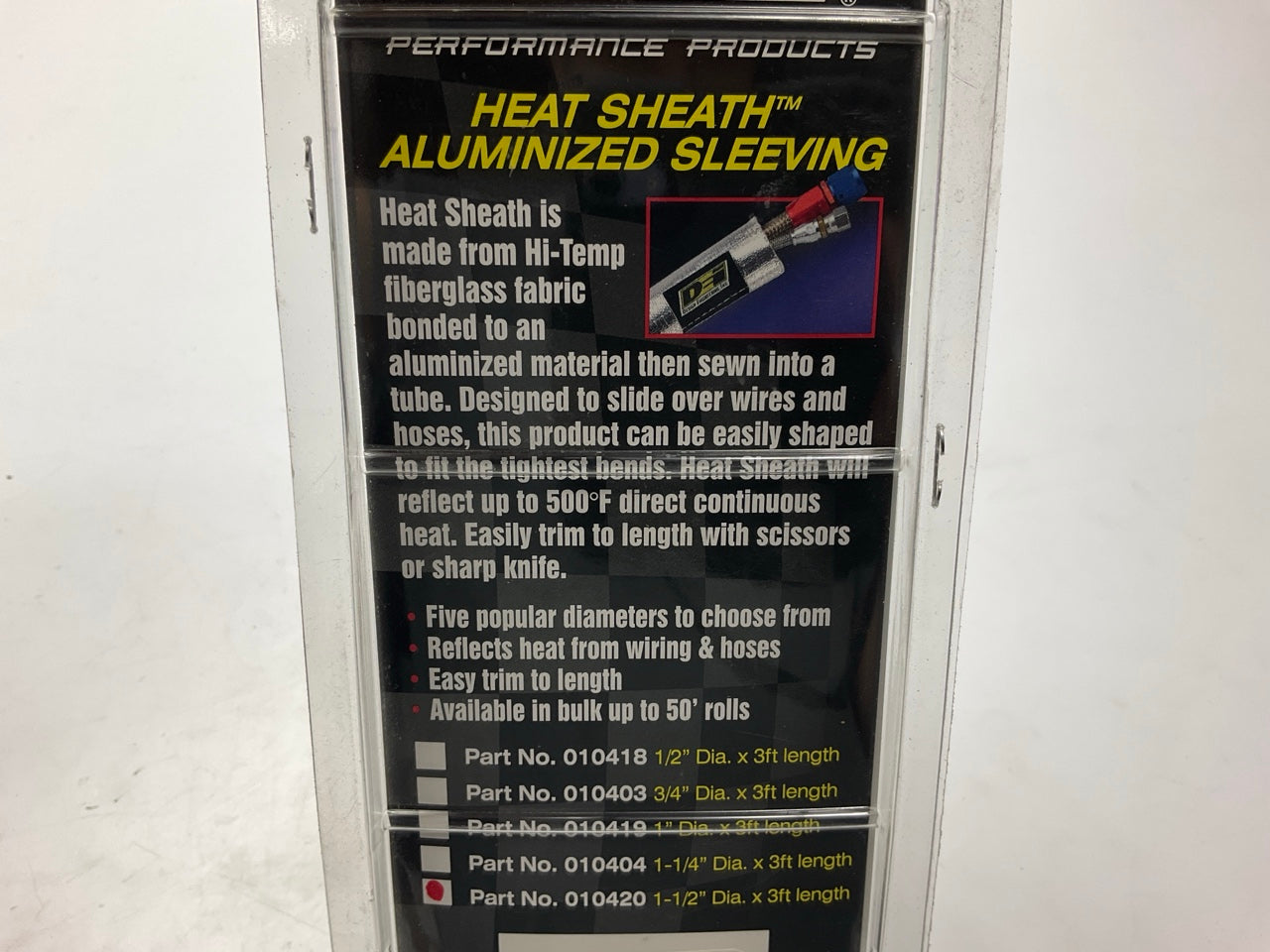 DEI 10420 Thermal Protection Hose Sleeve Sheath, 3 Feet X 1.5'' Silver Aluminum