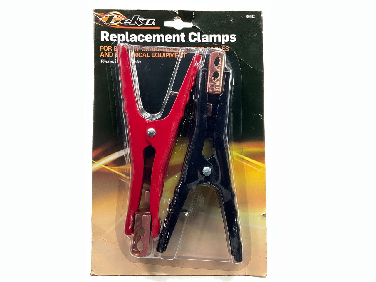 Deka 00182 Heavy Duty Replacement 4-8 AWG Battery Jumper Booster Cable Clamps