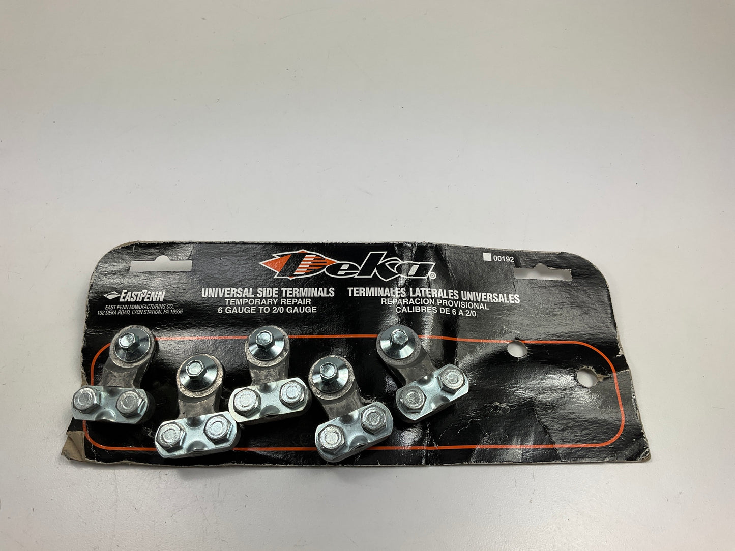 (5) Deka 00192 Universal Side Mount Battery Terminals With Bolts,  6 - 2/0 GAUGE