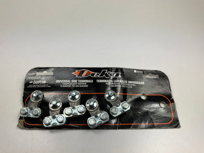 (5) Deka 00192 Universal Side Mount Battery Terminals With Bolts,  6 - 2/0 GAUGE
