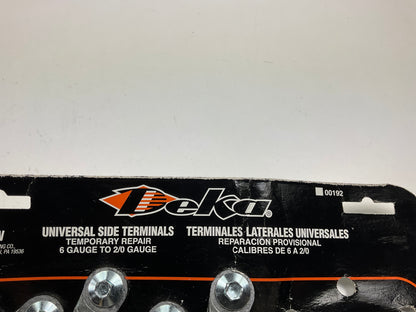 (5) Deka 00192 Universal Side Mount Battery Terminals With Bolts,  6 - 2/0 GAUGE