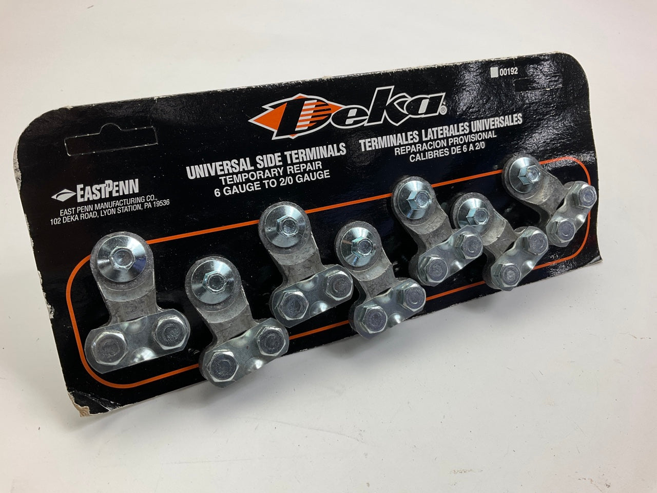 (7) Deka 00192 Universal Side Mount Battery Terminals With Bolts,  6 - 2/0 GAUGE