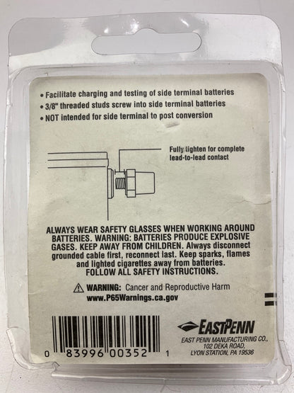 Deka 00352 Side Terminal Battery Charging Posts - Negative & Positive LEAD