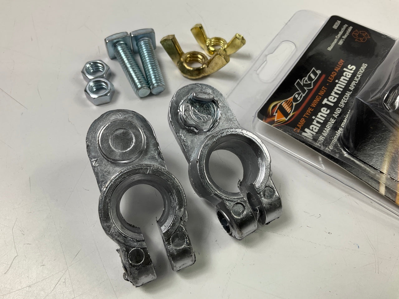 Deka 00354 Universal Marine Top Post Battery Terminals - Wing Nut Type
