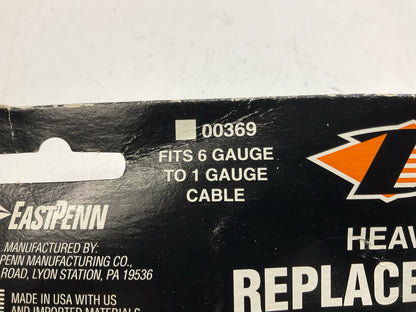 (5) Heavy Deka Duty Top Post Battery Replacement Terminals, 6 To 1 Gauge Cable