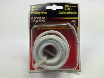 Deka 00437 Copper White Primary Wire 10 Gauge - 8 Feet