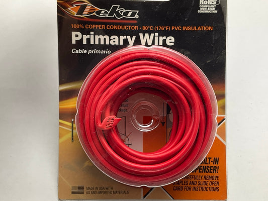 Deka 00474 Copper Primary Red Wire Cable 16 Gauge - 28FT