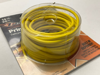 Deka 00478 Copper Yellow Primary Wire 14 GA - 20FT